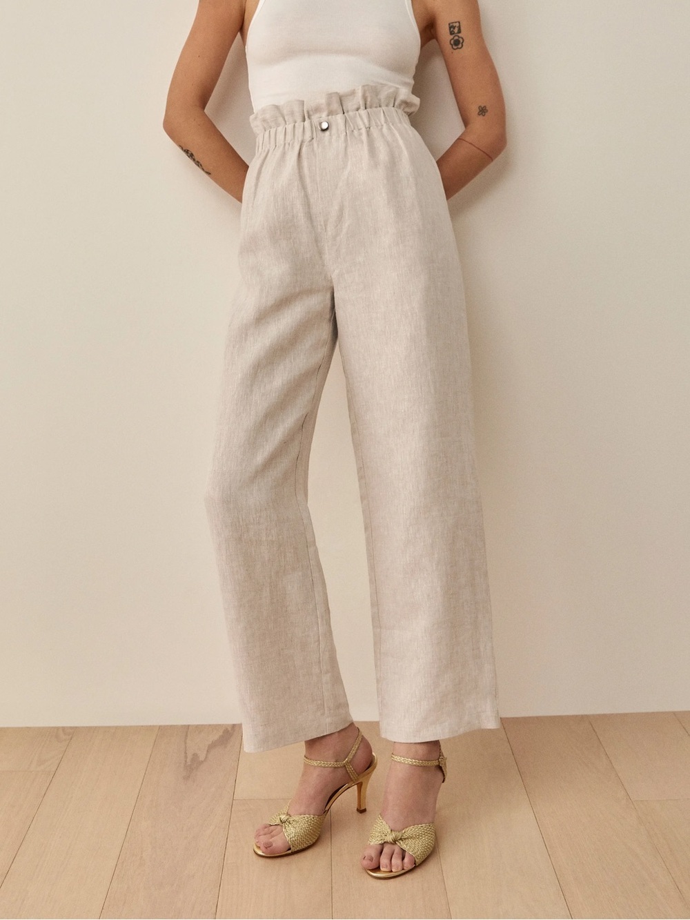 Reformation Finn Linen Pant Size 8